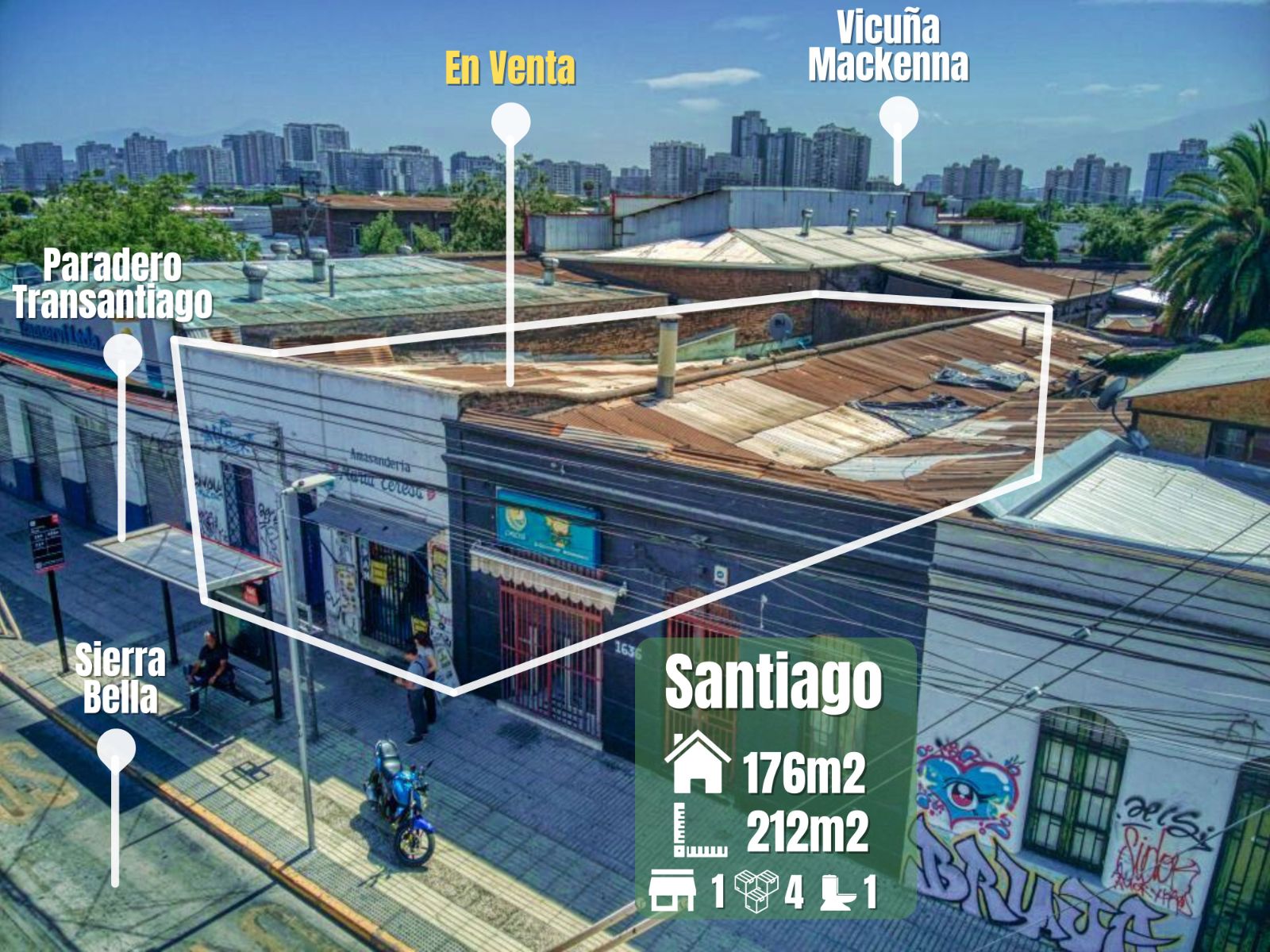Venta en Santiago 0D / 2B